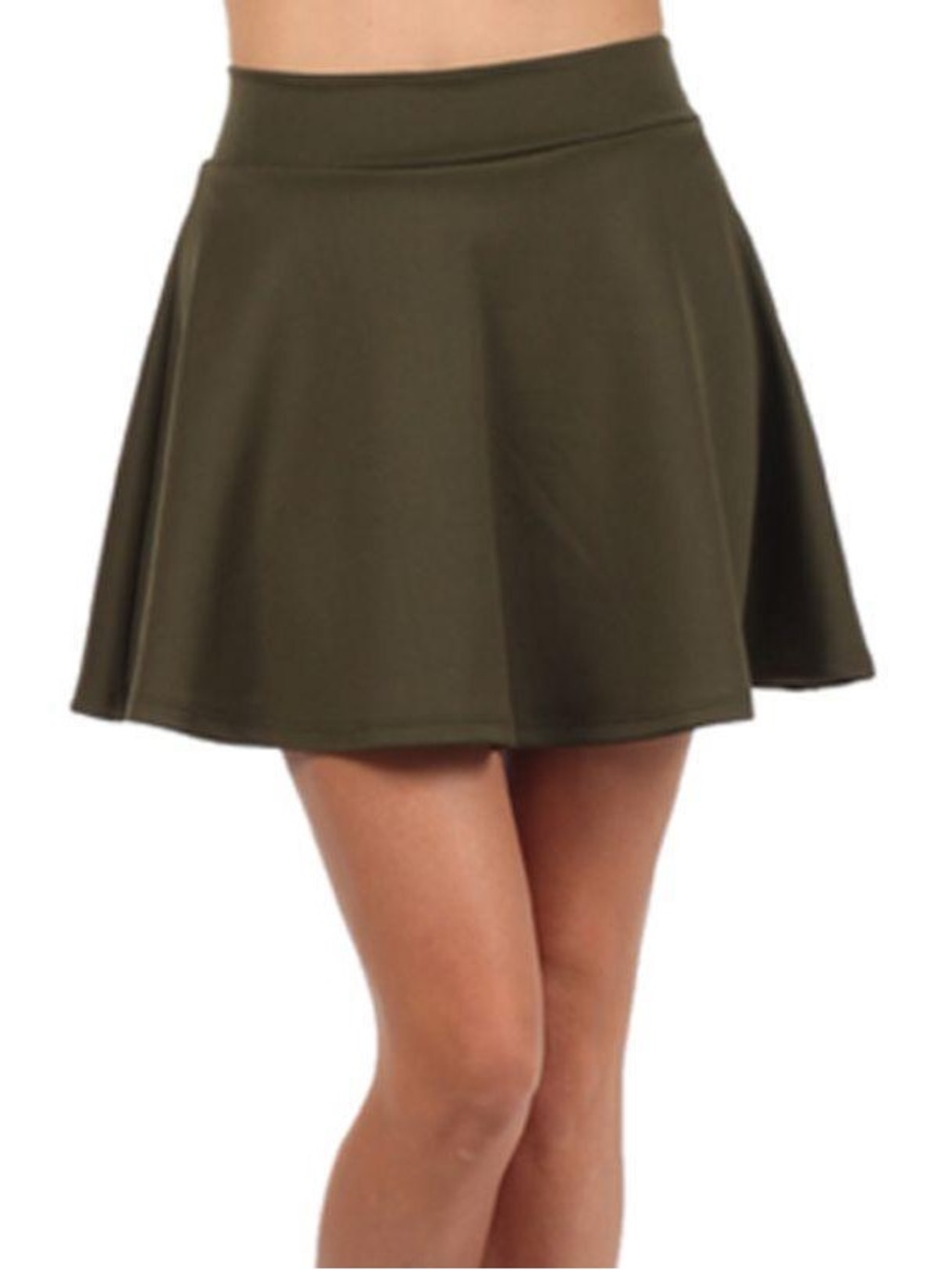 Olive Green Skater Skirt - Forever 21 - Women’s Size S